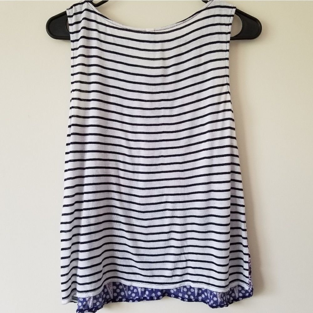 Anthropologie x Tiny Santa Clara Purple Patterned Striped Fish tank top size xs‎ - Picture 4 of 5